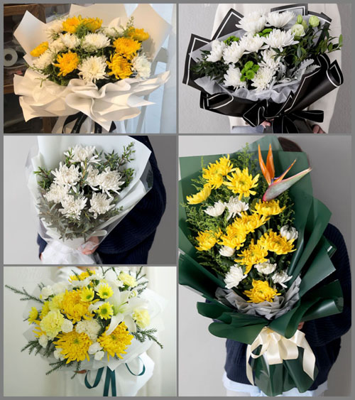山东莱芜莱城区茶业口镇珍峪村白事花束代送